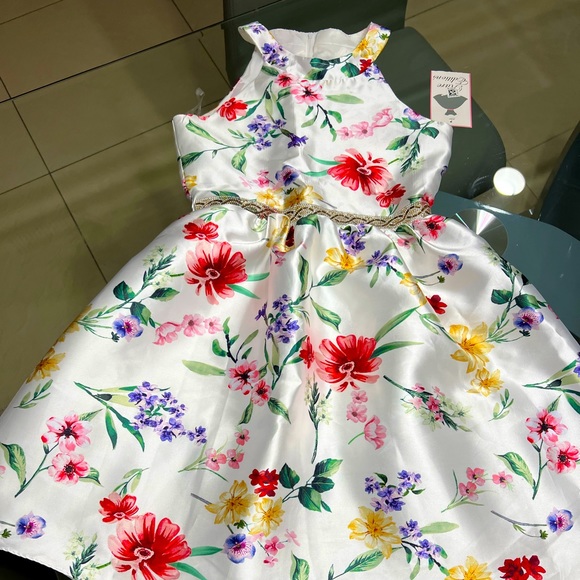 NWT Rare Editions floral embellished Dress size 16 - Picture 1 of 10